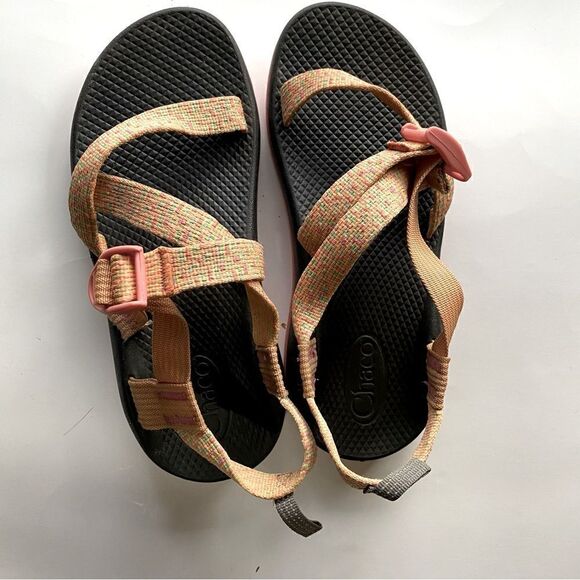 Chaco Z1 classic hiking walking summer sandals water shoes orange woman’s 5 - Picture 2 of 6